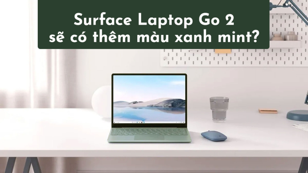 Rò rỉ tin Surface Laptop Go 2 có thêm màu xanh mint, giá bán từ 12.5 triệu